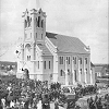A construção da Igreja Evangélica de Confissão Luterana no Brasil (IECLB), iniciou em fevereiro de 1922 e a inauguração (foto) foi em novembro de 1924.Fica na esquina da Rua Venâncio Aires com a Rua 7 de Setembro.