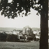 Vista da construção da Catedral São João Batista, vista da propriedade da família Tatsch. (altos da Mal. Floriano)